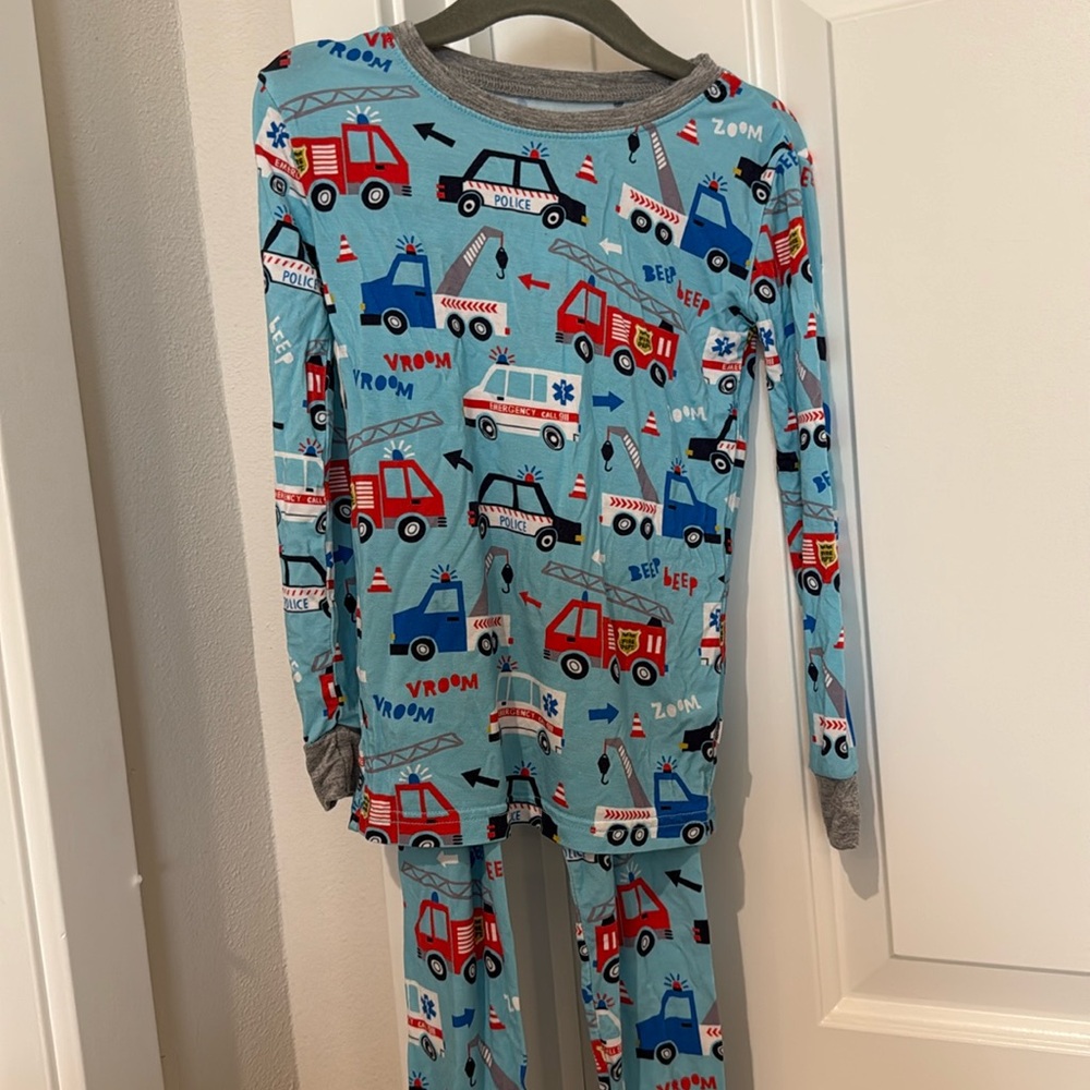 Little Sleepies Rescue Vehicles 4T Long Sleeve/Pants Pajamas